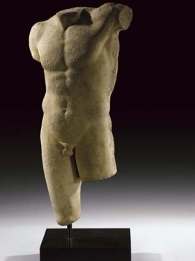 Torse d'athlète en marbre de Paros grec vendu à Londres 181 600 £ - SAINT ELOY 